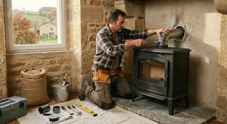 Poêle à bois ou à granulés dans le Roannais : bien choisir son appareil et l'artisan qui le posera avant l'hiver